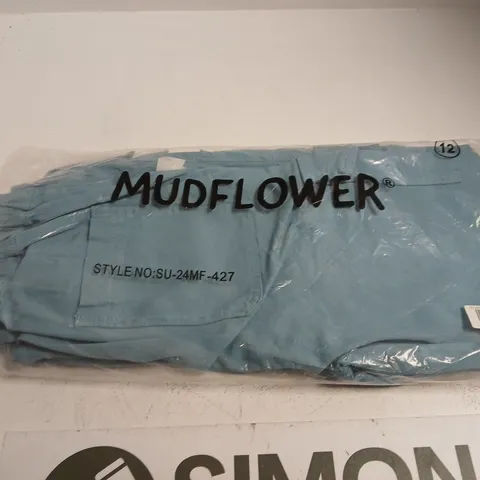 MUDFLOWER WOMEN'S LIGHT BLUE TROUSERS – UK 12