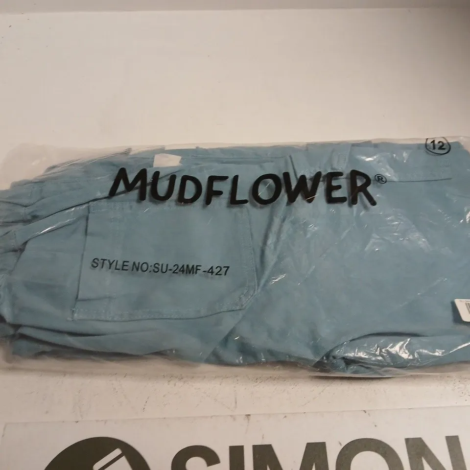 MUDFLOWER WOMEN'S LIGHT BLUE TROUSERS – UK 12