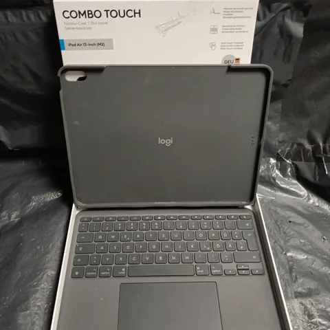 LOGI COMBO TOUCH KEYBOARD CASE FOR IPAD AIR (M2) – GREY (BOXED) - GERMAN KEYBOARD