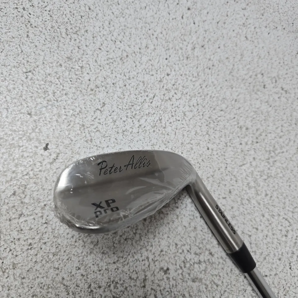 PETER ALLIS XP PRO GOLF WEDGE – STAINLESS STEEL BLADE WITH BLACK GRIP