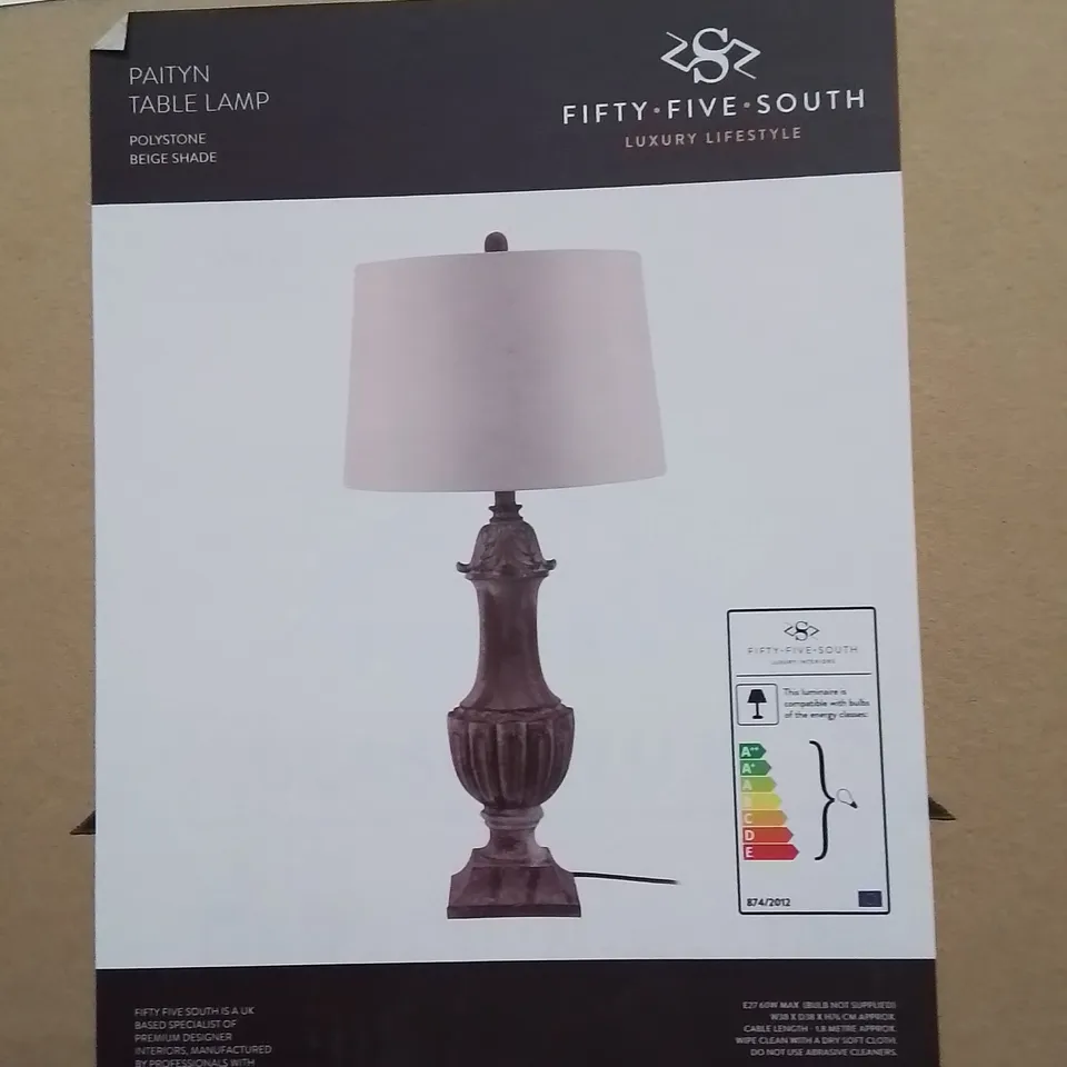 BOXED PAITYN TABLE LAMP