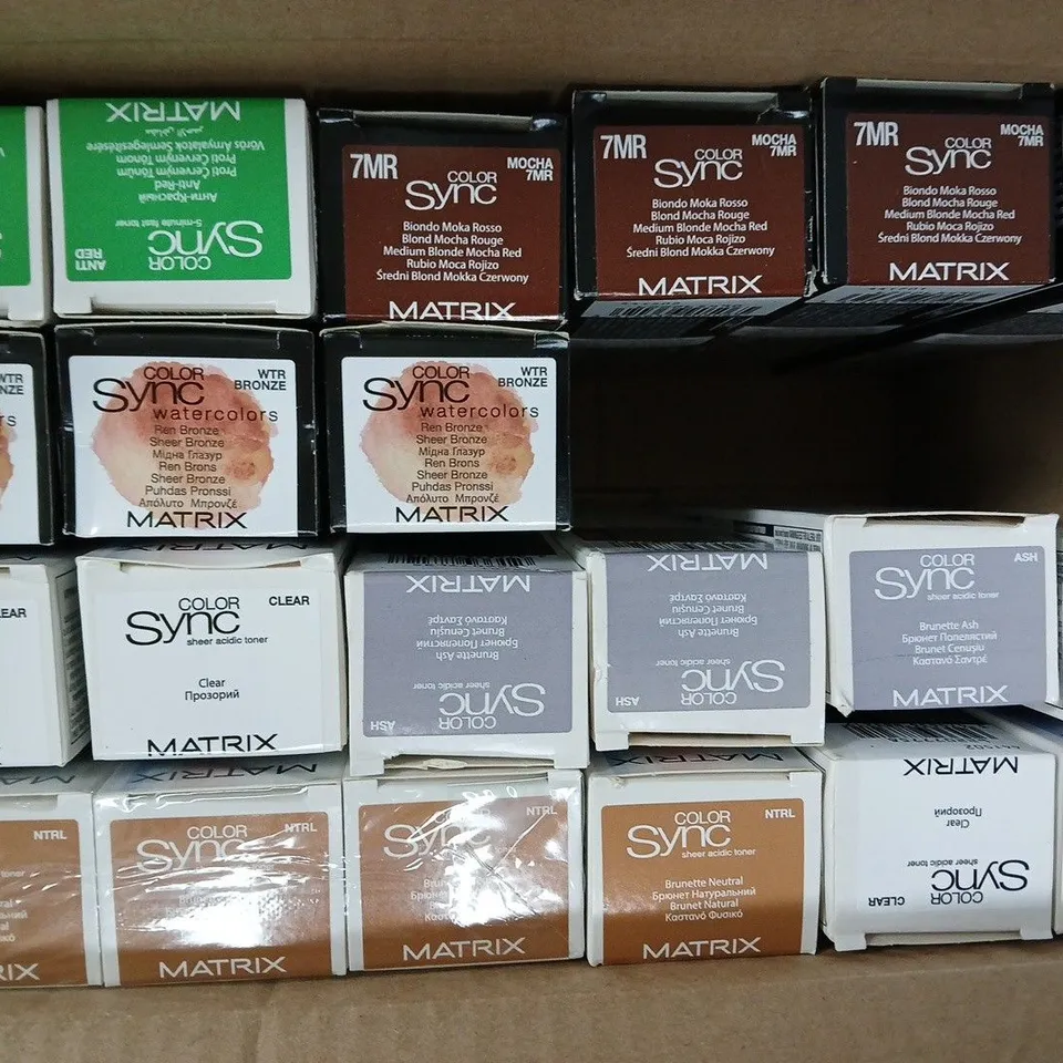 BOX OF APPROXIMATELY 20 ASSORTED MATRIX SO COLOUR SYNC PRODUCTS