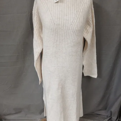 URBAN BLISS KNIT DRESS IN OATMEAL - UK S