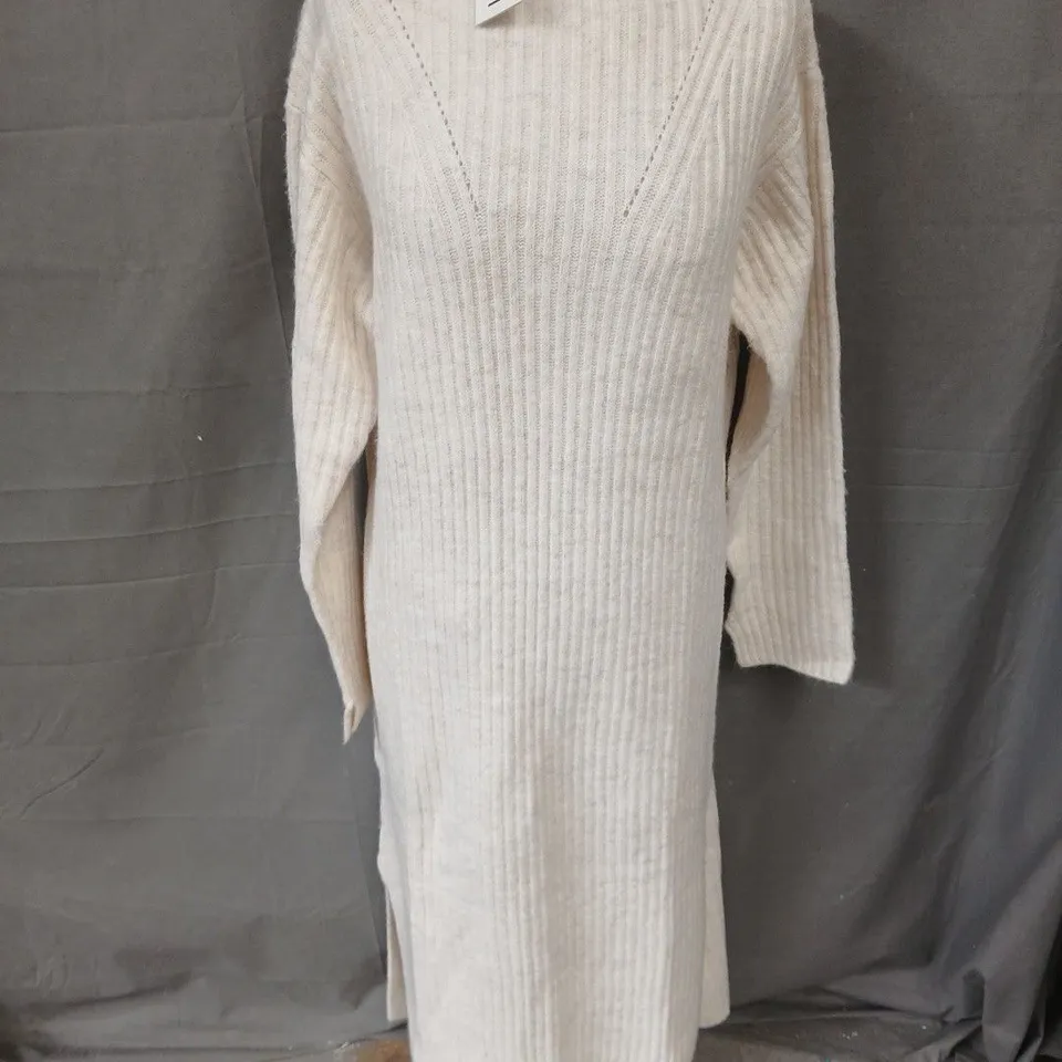 URBAN BLISS KNIT DRESS IN OATMEAL - UK S