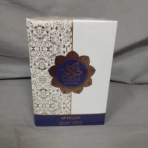 TWELVE BOXED HEKAYA EAU DE PARFUM BY FAAN – 100 ML 