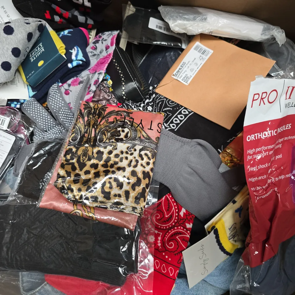 APPROXIMATELY 20 ASSORTED CLOTHING AND FASHION PRODUCTS IN VARIOUS STYLES AND SIZES - COLLECTION ONLY