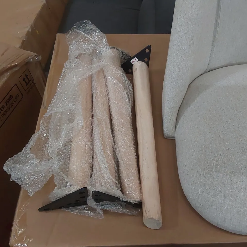 BOXED LAURA JAMES FABRIC DINING CHAIR