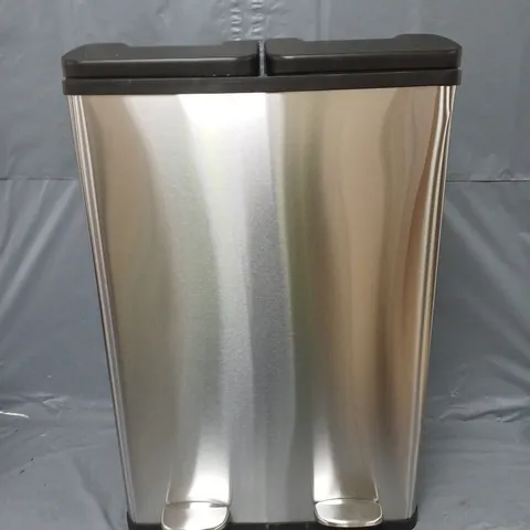 BOXED HABITAT TWIN COMPARTMENT 55L RECYCLING BIN - COLLECTION ONLY