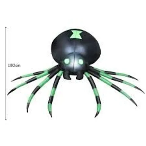 BOXED COSTWAY INFLATABLE HALLOWEEN SPIDE WITH LED LIGHTS AND POWERFUL BLOWER