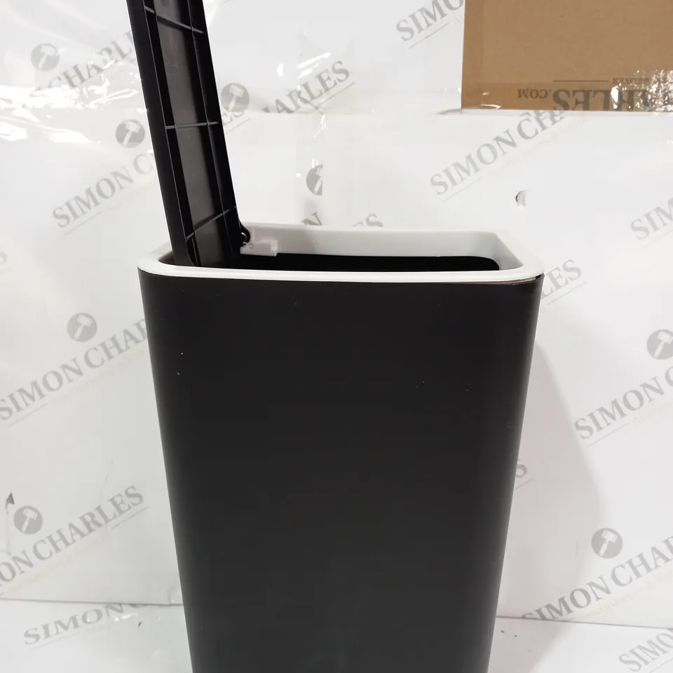 UNBRANDED SMALL PUSH-LID BIN IN BLACK