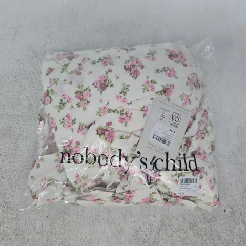 BAGGED NOBODY'S CHILD COEN MIDAXI DRESS IN WHITE SIZE UK 14