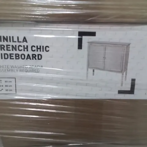 PALLET CONTAINING A LARGE QUANTITY OF BRAND NEW PINILLA FRENCH CHIC SIDEBOARDS 