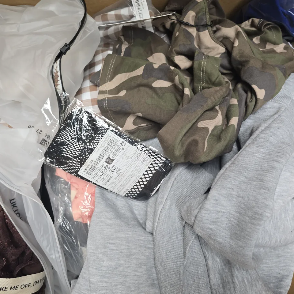 APPROXIMATELY 20 ASSORTED CLOTHING AND FASHION PRODUCTS IN VARIOUS STYLES AND SIZES - COLLECTION ONLY