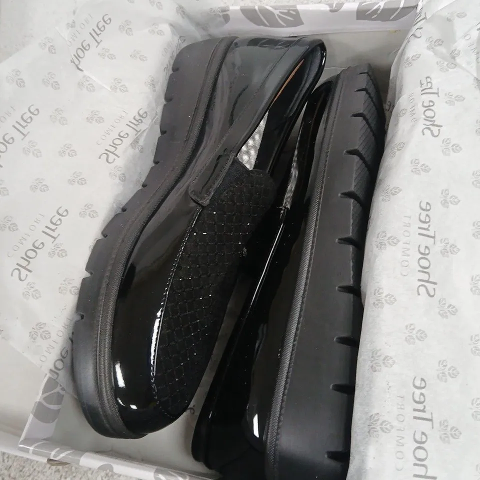 UK 7 BARBARA BLACK PATENT WOMEN'S SHOES – SHOE TREE COMFORT