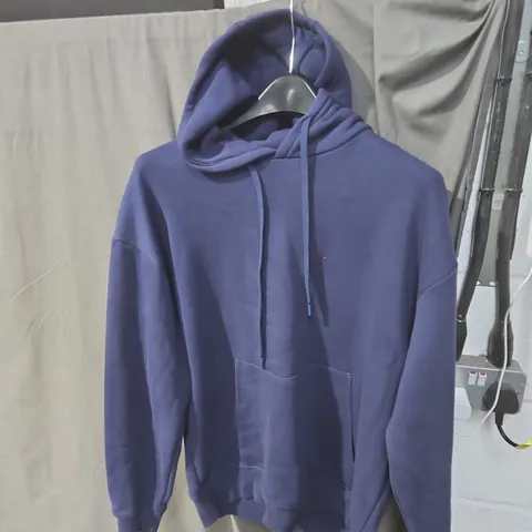 ZARA NAVY HOODIE – PULLOVER WITH KANGAROO POCKET - SIZE EUR L