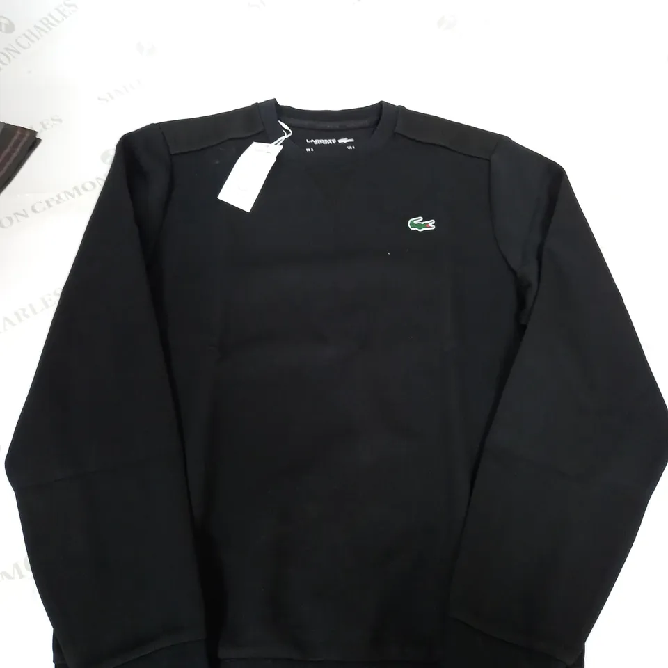 LACOSTE SPORT BLACK JUMPER - US SMALL