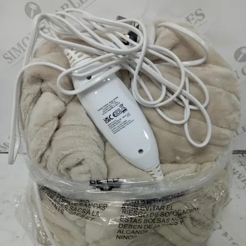 COZEE HOME HEATED BLANKET IN STONE