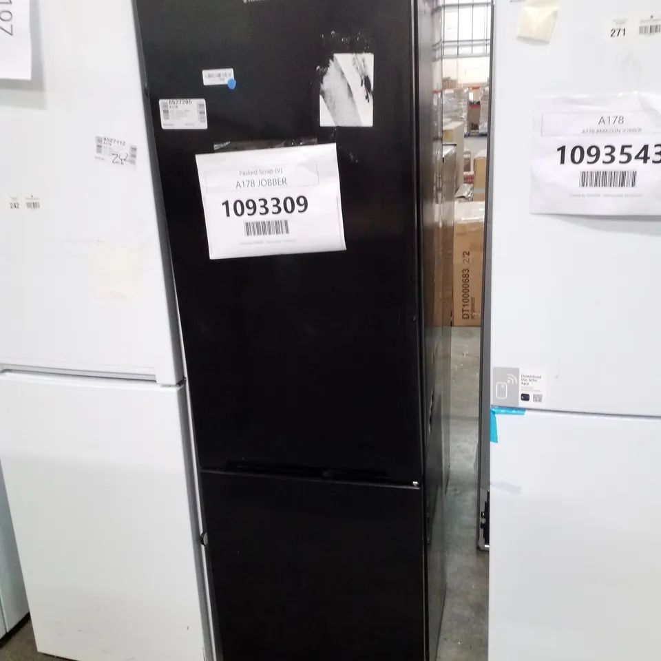 RUSSELL HOBBS FREESTANDING FRIDGE FREEZER BLACK - UNPROCESSED RAW RETURN