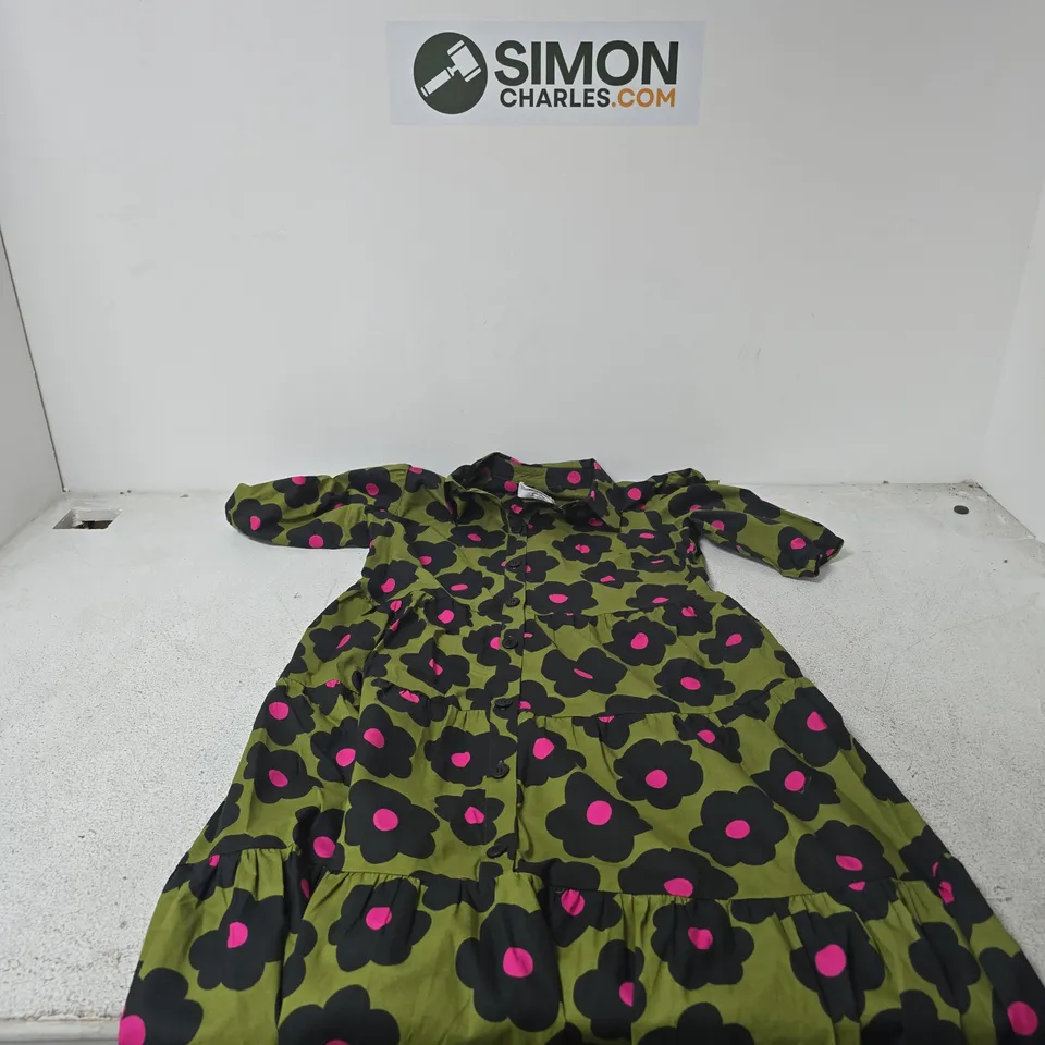HELENE BERMAN DAISY PRINT POP DRESS UK 12