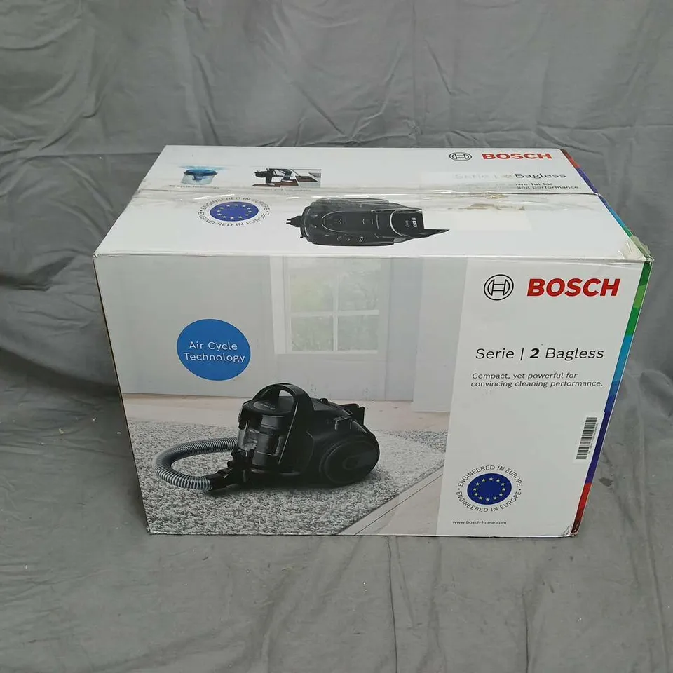 BOSCH SERIES 2 BAGLESS VACUUM CLEANER – BOXED