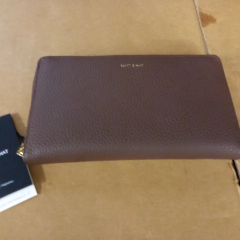 MATT & NAT BROWN LEATHER LOOK PURSE