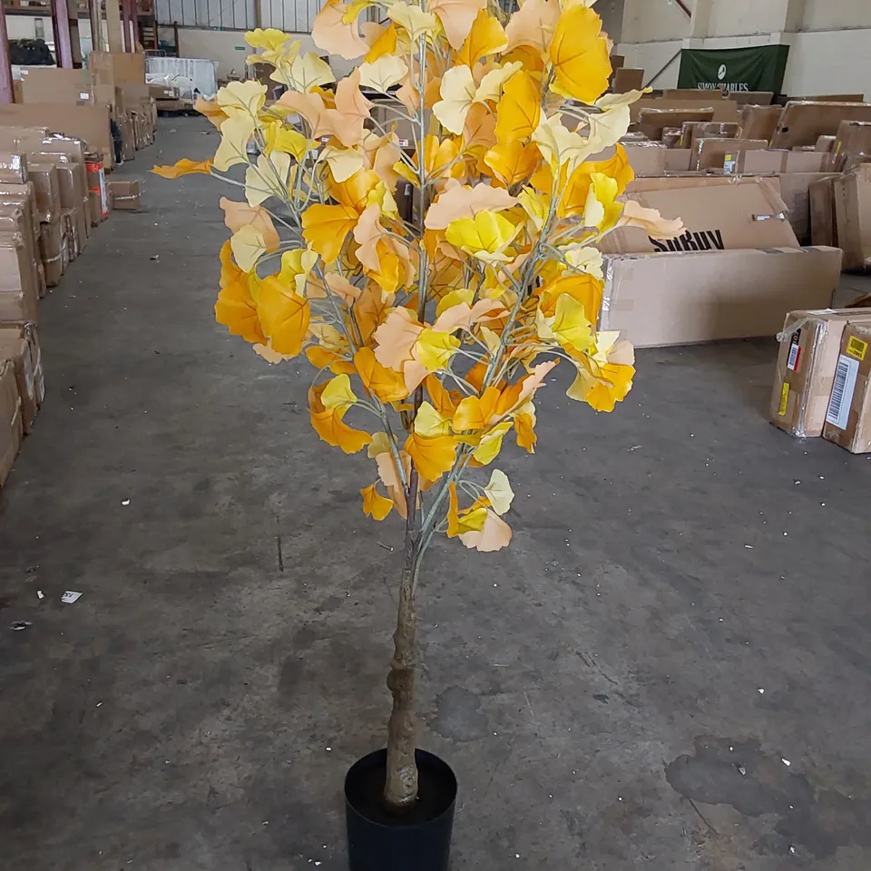 BOXED LARGE ARTIFICIAL GINKGO TREE 150CM