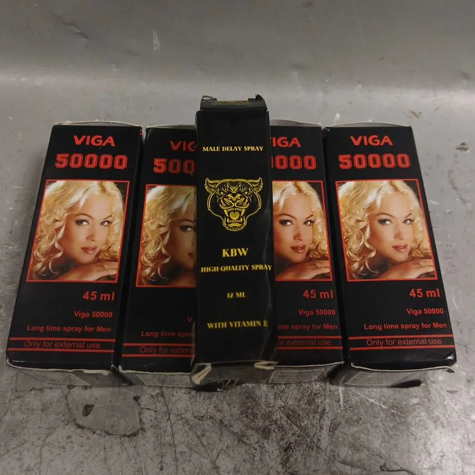 FIVE ASSORTED MALE DELAY SPRAYS