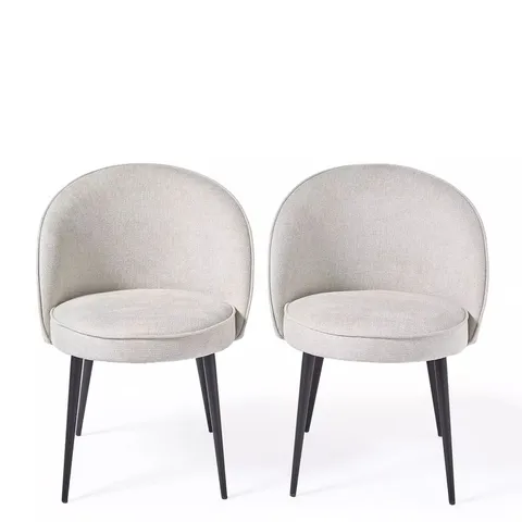 CARINA PAIR OF DINING CHAIRS - NATURAL