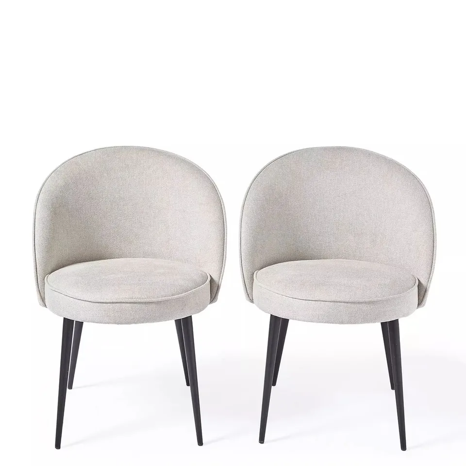 CARINA PAIR OF DINING CHAIRS - NATURAL