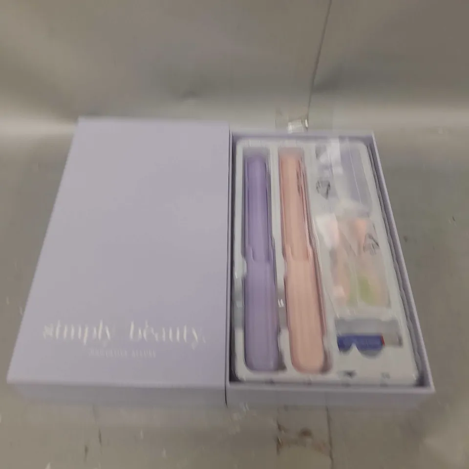 SIMPLY BEAUTY SIMPLY SMILE SONIC TOOTHBRUSH DUO WITH 4 BRUSH HEADS