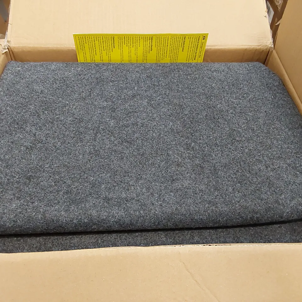 BOXED GARAGE FLOOR MATS // SIZE UNSPECIFIED (1 BOX)