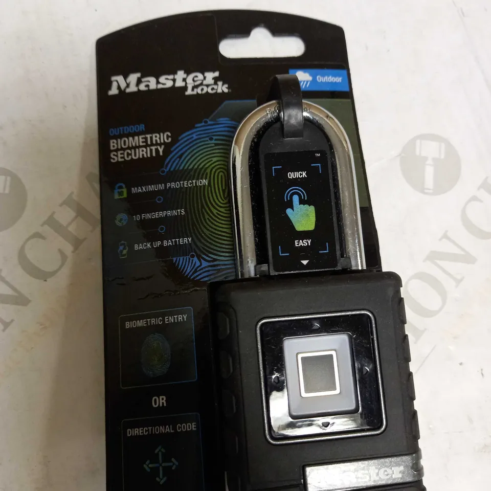 MASTERLOCK FINGERPRINT SCANNER PADLOCK