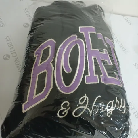 BORED AND HUNGRY BED THROW/BLANKET