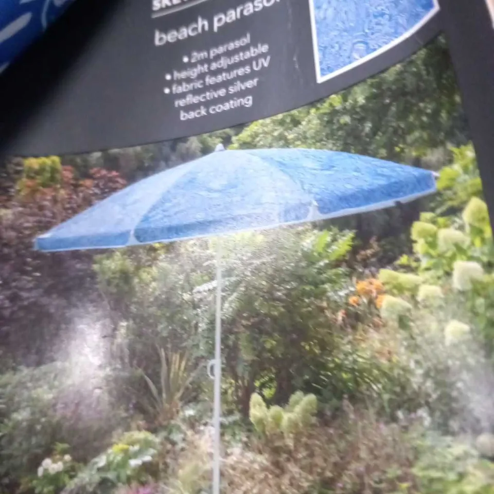 BRAND NEW GEORGE HOME SKETCHY OCEAN BEACH PARASOL 