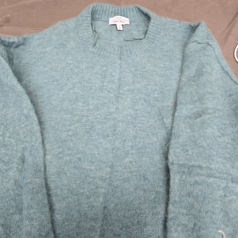 ATELIER TEAL KNITTED JUMPER – CREW NECK SIZE L
