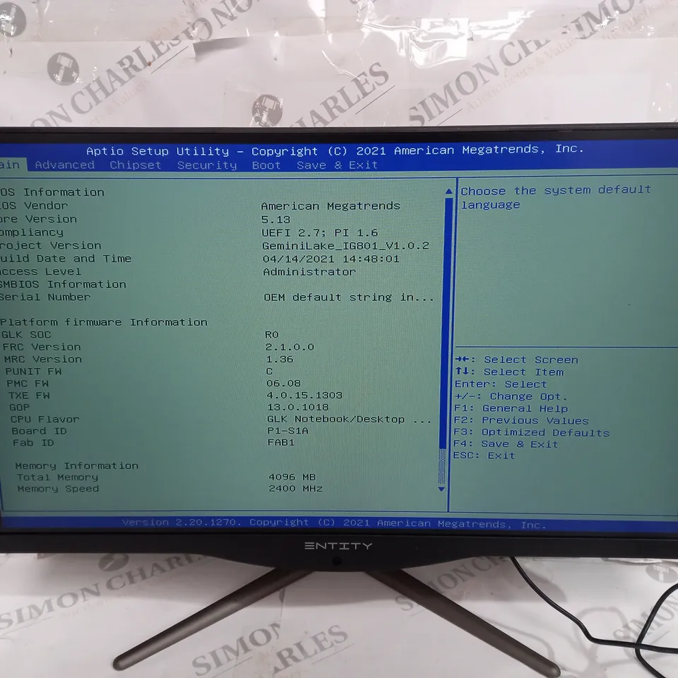 ENTITY SUITE 21.5" ALL-IN-ONE PC - INTEL® CELERON®, 64 GB SSD, BLACK