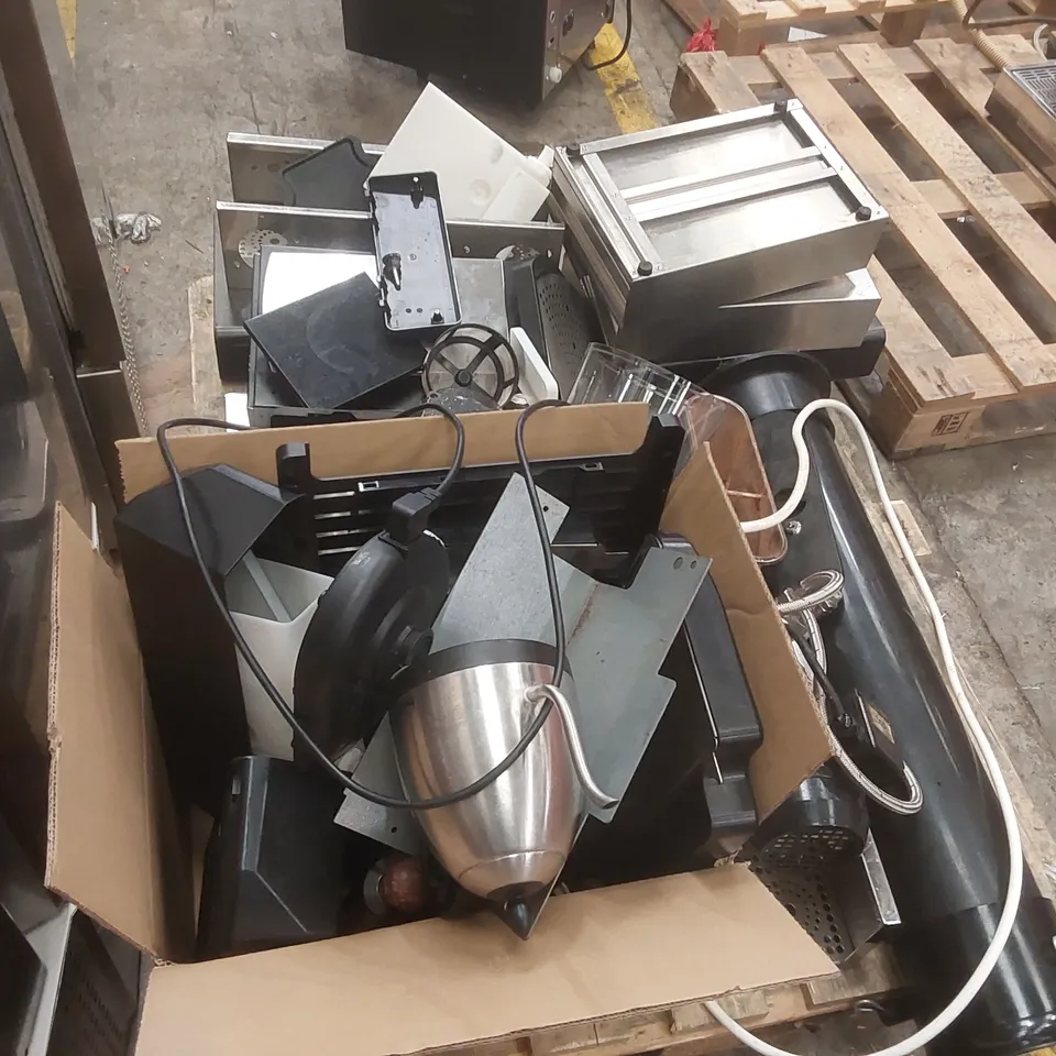 PALLET CONTAINING A LARGE QUANTITY OF ASSORTED CATERING/COFFEE MACHINE PARTS ECT