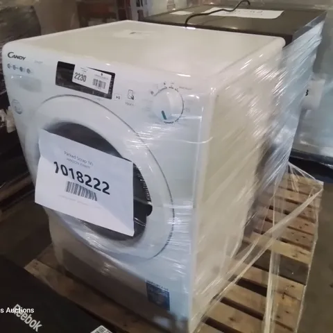 HISENSE 133L UNDER COUNTER LARDER FRIDGE GREY AND CANDY SMART PRO FREESTANDING WASHING MACHINE WHITE