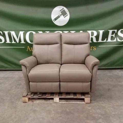 VINCENT 2 SEATER LEATHER RECLINER SOFA