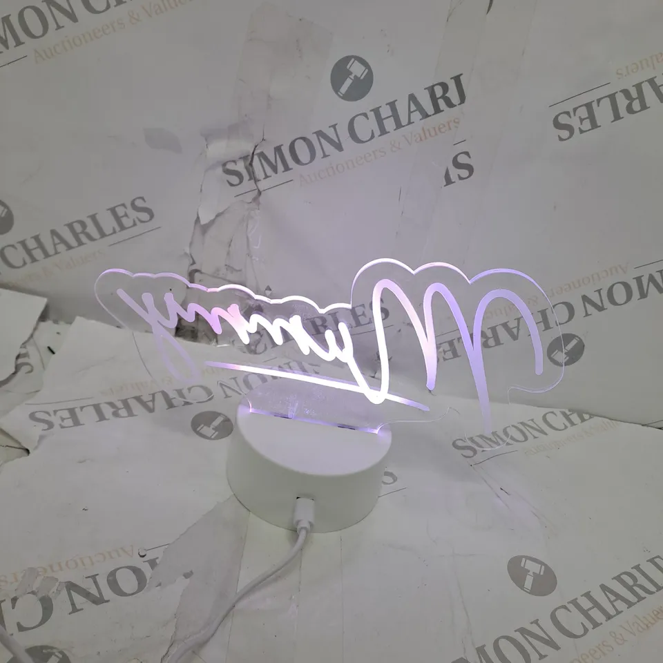 PERSONALISED FREE TEXT COLOUR CHANGING DISPLAY - MOLLY RRP £26.99