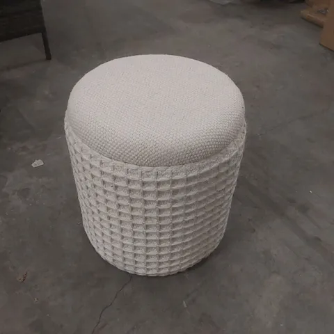 MODERN CREAM 40CM OTTOMAN FOOTSTOOL POUFFE WITH STORAGE FOR LIVING ROOM OR BEDROOM
