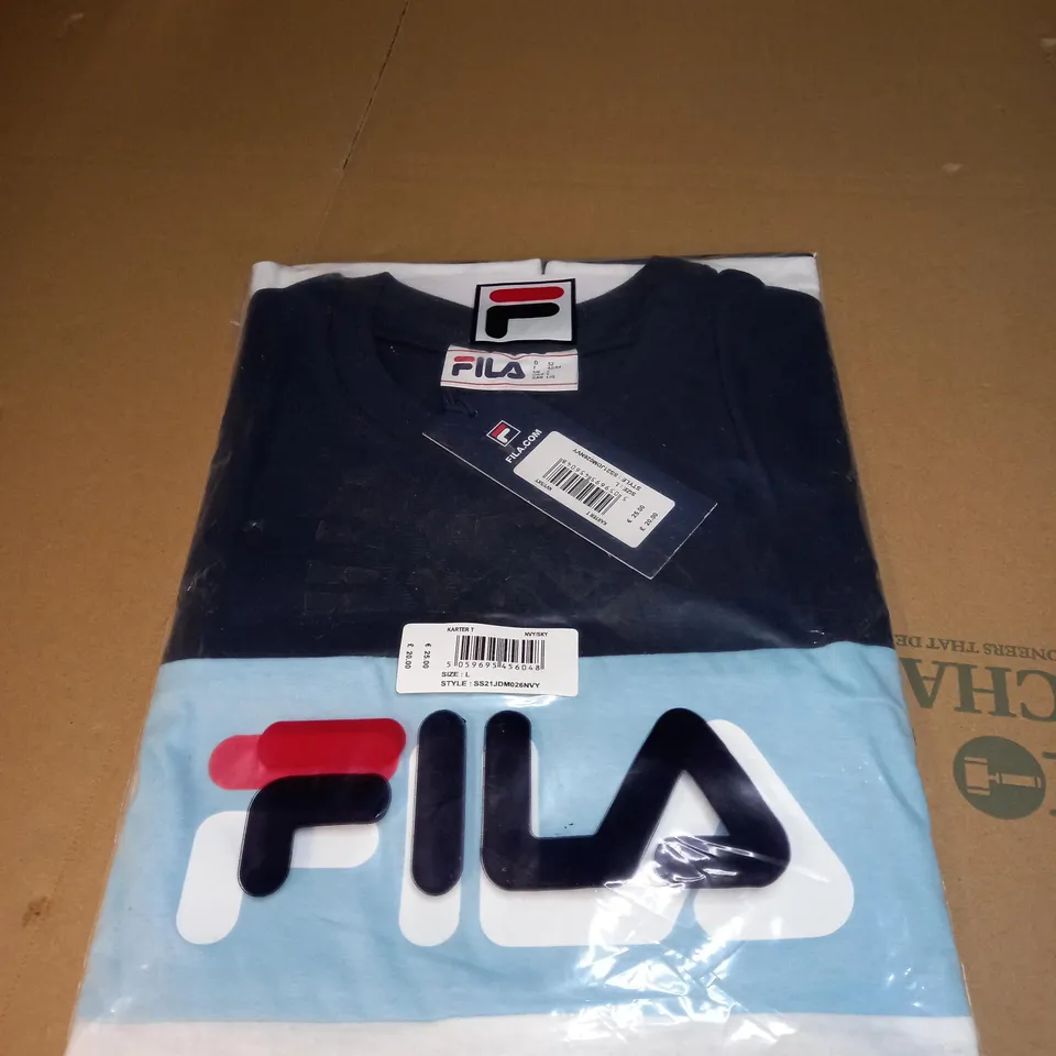 MENS FILA LOGO T-SHIRT SIZE M