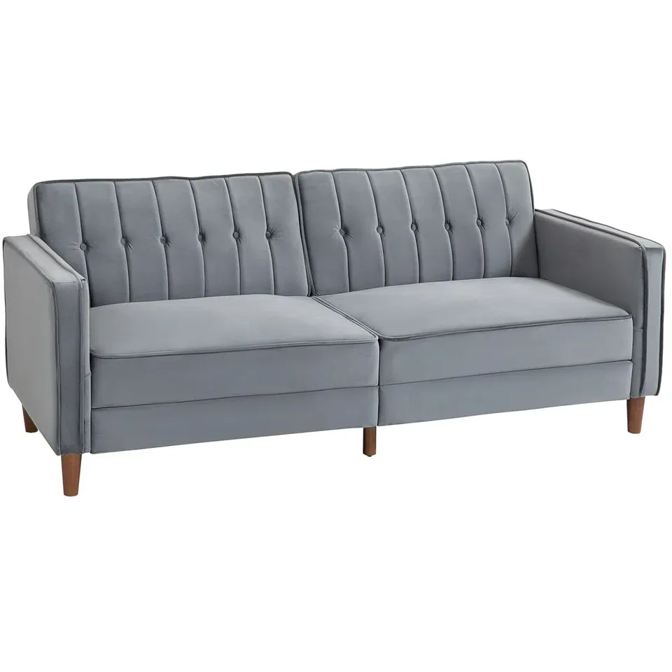 BOXED AZZIAH SOFA BED -GREY-  (2 BOXES)