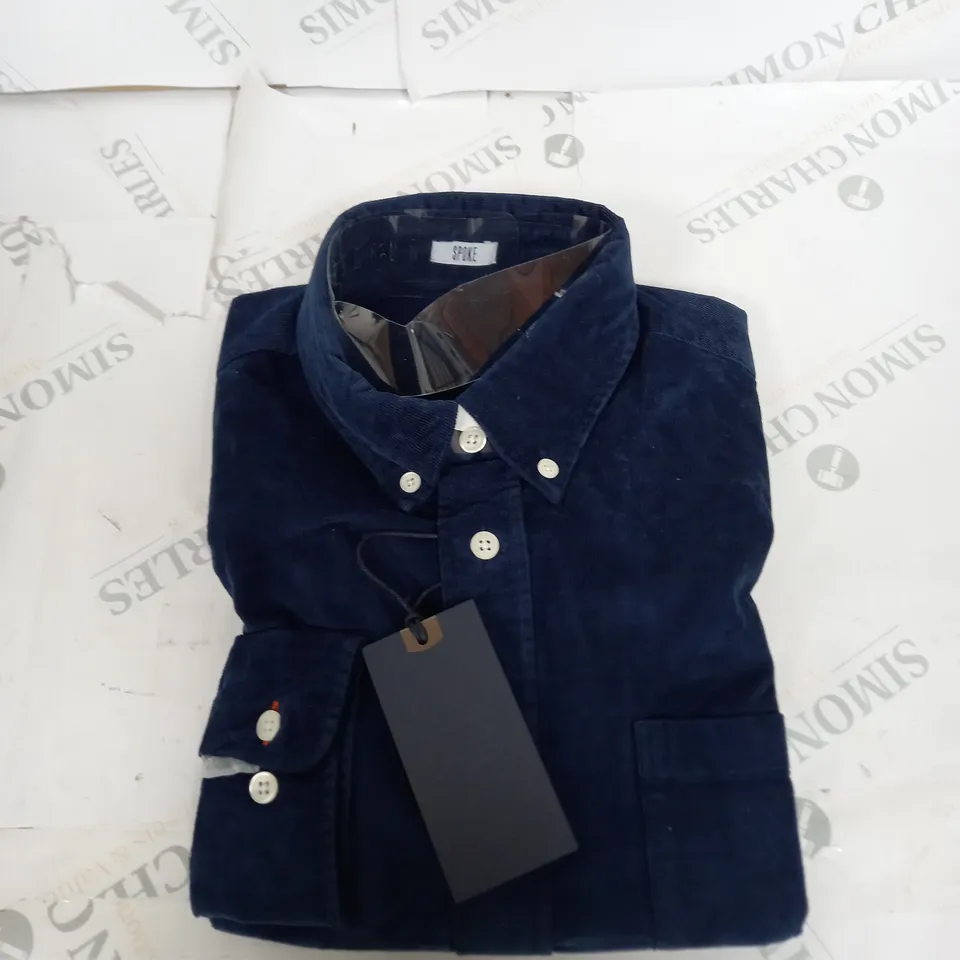 SPOKE NAVY CORD BUTTON SHIRT SIZE M
