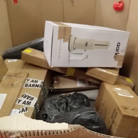 PALLET OF ASSORTED HOUSEHOLD GOODS AND PRODUCTS TO INCLUDE;FOOT MASSAGER,CARBONATOR PRO MACHINE,AREA RUG