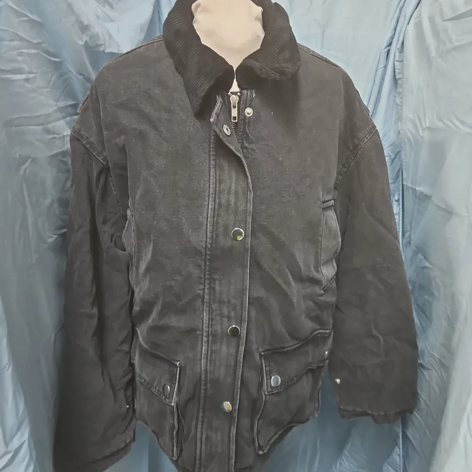 MNG DENIM JACKET WITH CORDUROY COLLAR – XS