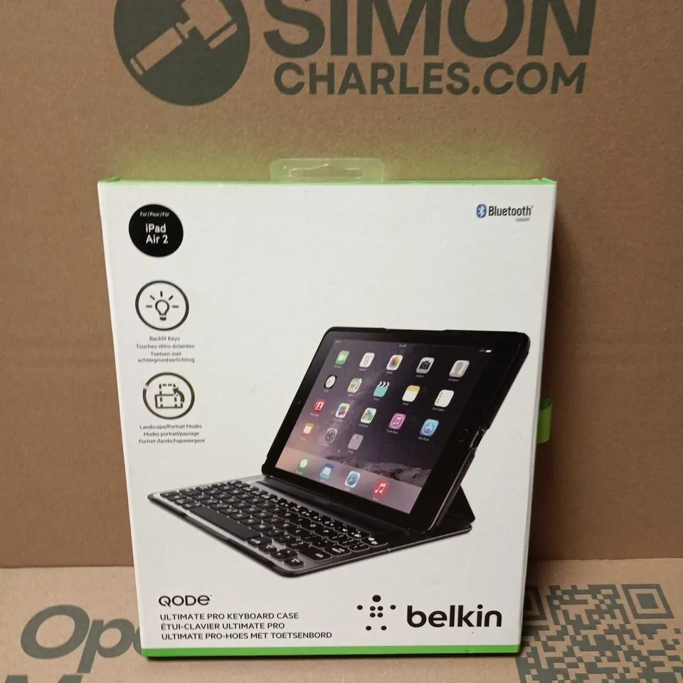 BOXED BELKIN QODE ULTIMATE KEYBOARD PRO CASE FOR IPAD AIR 2 