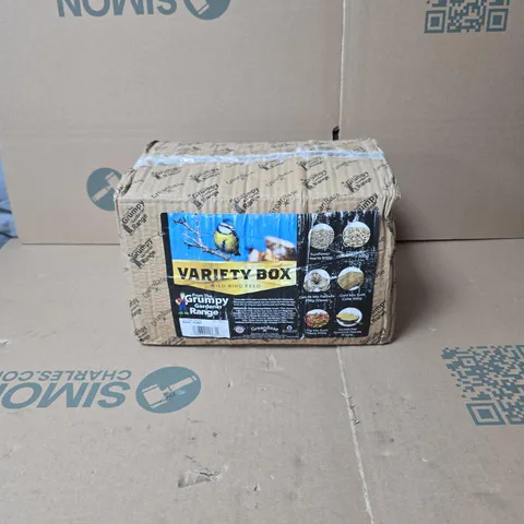 VARIETY BOX WILD BIRD FEED, 6 ASSORTED FEEDS BOXED