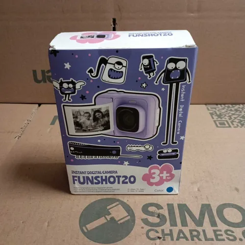 FUNSHOT20 INSTANT DIGITAL CAMERA AGE 3+ BLUE. BOXED