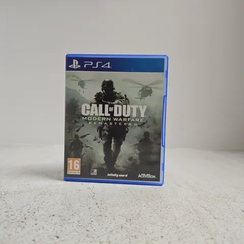 CALL OF DUTY MODERN WARFARE REMASTERED PLAYSTATION 4 VIDEO GAME